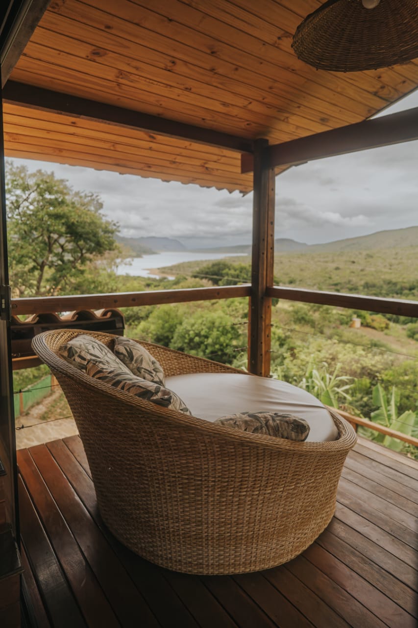 Deck com área de descanso